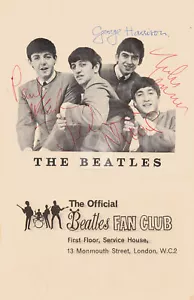 Beatles Advert. with Jimmie Nichols Signed RPPC Photo Postcard Copy - Picture 1 of 2