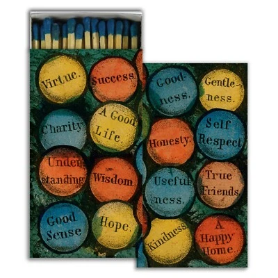 Fruits of Life Set of 2 Large Matchboxes with Wooden Matches - Image 1 of 2