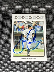 Tarjeta Topps 2008 firmada por Joe Crede Chicago White Sox #649 ~ certificado de autenticidad - Imagen 1 de 3