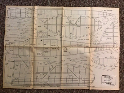 BLUEPRINTS / PLANS ONLY-MW2608 De Havilland Puss Moth RC Model 51” Wingspan 400 - Image 1 of 2
