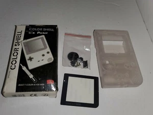 Estuche transparente transparente carcasa completa para Gameboy pantalla de bolsillo y vidrio C18 - Imagen 1 de 1