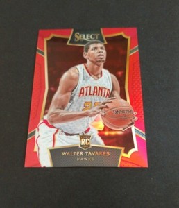 2015-16 Panini Select Basketball Red Prizm #70 Walter Tavares Hawks /149
