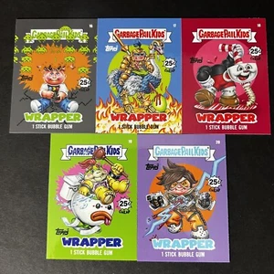 2024 Garbage Pail Kids - Game Over Level 4- Wrapper Card Complete Set #16-20 - Picture 1 of 2