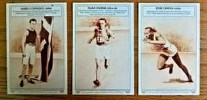Coca-Cola Werbe Handel Postkarten 3er Set Olympic Heroes inkl. Jesse Owens - Bild 1 von 3