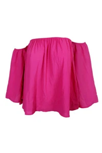 Inc International Concepts Intense Pink Off-The-Shoulder Top M - Picture 1 of 3