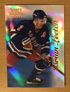 1996-97 SELECT CERTIFIED HOCKEY MIRROR BLUE BRIAN LEETCH NEW YORK RANGERS