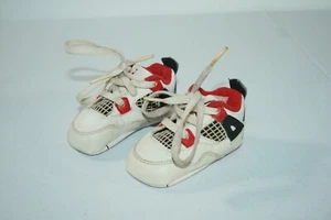 RARE Nike Air Jordan 4 Baby/Infant Soft Bottom Crib Shoes Size 2C 308501-162 - Picture 1 of 6