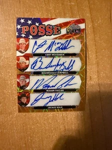 2024 Leaf PBR - Cort McFadden / Campbell / Hale / Mason Taylor - Quad Auto 1/1 - Picture 1 of 2
