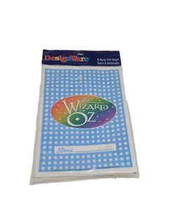 The Wizard of Oz Birthday Party Gift Bags Treat Bags Dorothy Dress Pattern 8 Pk - Picture 1 of 7