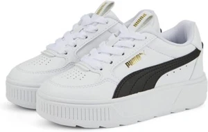 Scarpe da ginnastica Karmen Rebelle per bambine PUMA taglia 1 bianche/nere in pelle - Foto 1 di 8