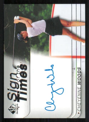 2021 SP Authentic Sign of the Times #SOTTCW Cheyenne Woods F - Image 1 of 2