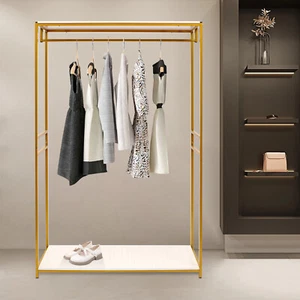 Gold Clothes Rack Wedding Dress Clothing Rack Metal Garment Display 1.9m/74.8" - Picture 1 of 12