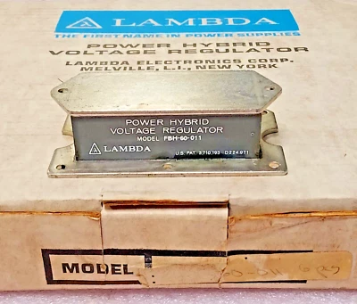 '1 PIECE' - PN# FBH-60-011,  FBH60-011, FBH-60-11 - LAMBDA - VOLTAGE REGULATOR - Image 1 of 4