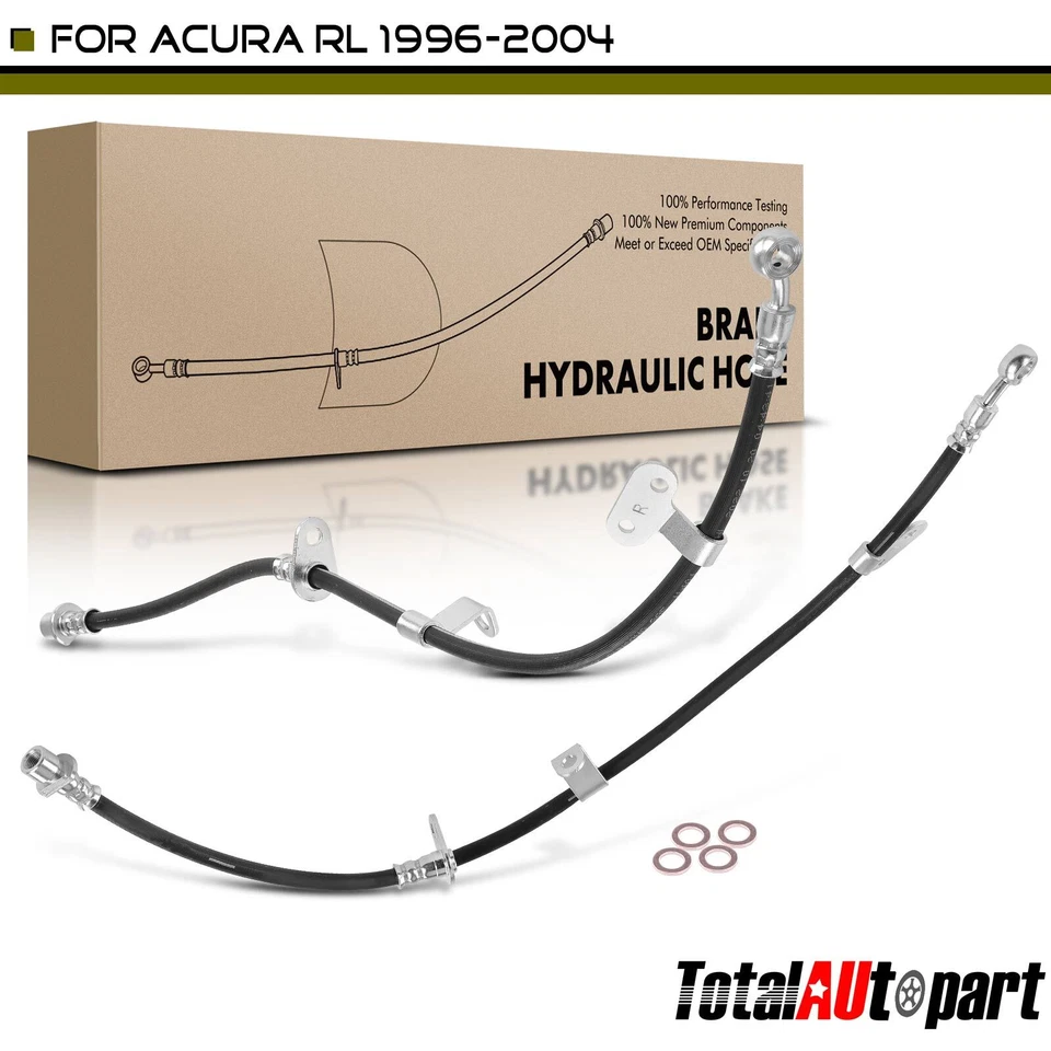 Manguera hidráulica de freno delantera izquierda y derecha 2 piezas para Acura RL 1996-2004 01465SZ3000 Foto 1 de 4