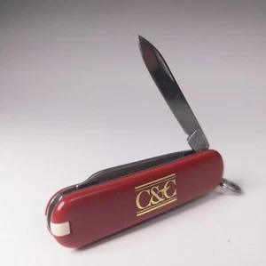 C&C Logo Victorinox Classic SD Pocket Knife Red  - Bild 1 von 5