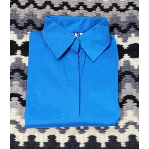 70199TBLU Royal Highness Tafetán Cremallera Oculta Show Camisa - Verde azulado NUEVO Azul - Imagen 1 de 6