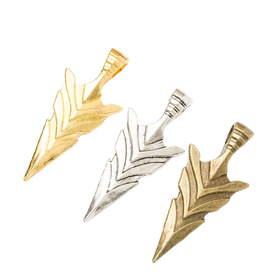 10Pcs Arrow Charms Jewelry Making Pendants Fit Bracelet Necklace DIY Crafting - Imagem 1 de 1