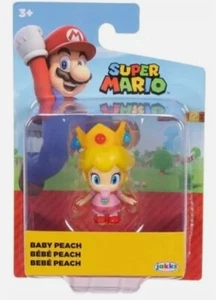 NUEVO Jakks 42542 BABY PEACH 2.5 Pulgadas Mini-Figura Super Mario Bros Nintendo Juguete - Imagen 1 de 5