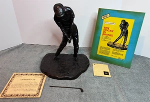 (Needs Repair) 1978 Ben Hogan Bronze Golf Statue By David Goodrich Signed 52/600 - Picture 1 of 22
