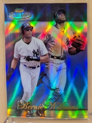 1998 Topps Gold Label CLASS 1 76 Bernie Williams Yankees Refractor RARE PARALLEL - Image 1 of 2