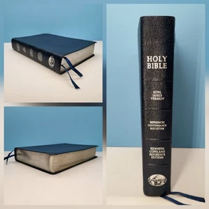 1991 Kenneth Copeland REFERENCE CONCORDANCE RED LETTER BIBLE Genuine Leather 📖 - Imagen 1 de 17