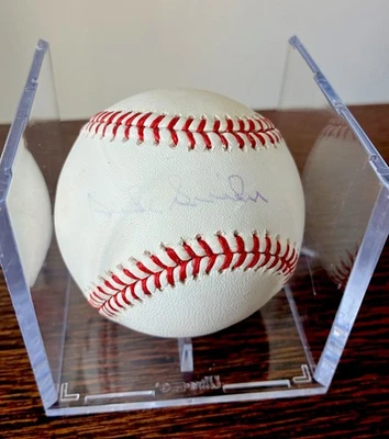 Duke Snider Autographed Baseball PSA Auth HOF Los Angeles Dodgers pen Faded LAD - Image 1 of 3