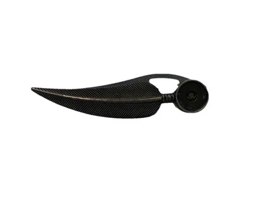 Indian Feather Folding Knife Stainless Steel Blade Antique Finish Metal Handle - Image 1 of 4