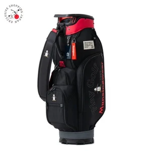 Munsingwear Bicolored Cart Bag 9 × 47 in 6way Divider 3.5 kg Lightweight Black - Picture 1 of 19