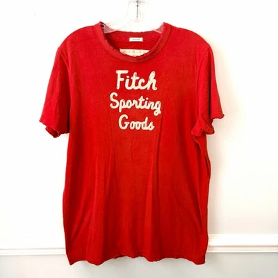 Camiseta Abercrombie & Fitch Muscle FITCH ARTÍCULOS DEPORTIVOS TALLA M Camiseta Roja Para Hombre Foto 1 de 4