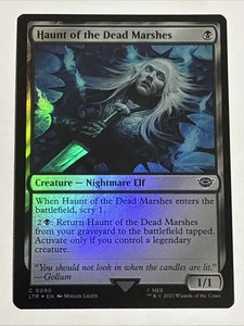 MTG Lord of the Rings Haunt of the Dead Marshes Foil 0090 NM - Picture 1 of 2
