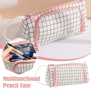 Large Capacity Pencil Case Big Storage Pencil Bag Pouch Multifunctional Compar - Picture 1 of 12