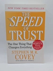THE SPEED OF TRUST ~STEPHEN M.R. COVEY with Rebecca R. Merrill ~ HARDCOVER ~ NEW - Picture 1 of 3