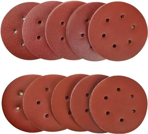 Juego de muelas abrasivas 150 mm con sistema de 6 agujeros - 100 piezas para lijadora excéntrica - Imagen 1 de 7