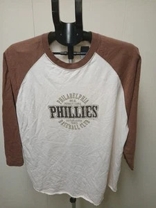 T-shirt manica lunga logo Philadelphia Phillies Gear for sport L super pulita - Foto 1 di 8