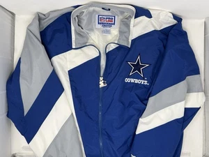 CHAQUETA CORTAVIENTOS STARTERS PRO LINE VINTAGE NFL DALLAS COWBOYS LIGERA L - Imagen 1 de 8