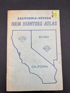 1959 Gem Hunters Atlas California Nevada Maps Guidebook Rocks Minerals Gemstones - Picture 1 of 13