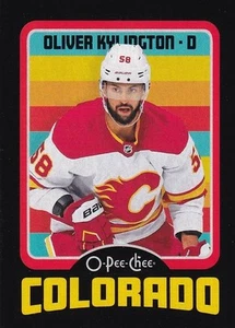 2024-25 O-Pee-Chee - Oliver Kylington #12 Retro Black Border /100 - Avalanche - Picture 1 of 2