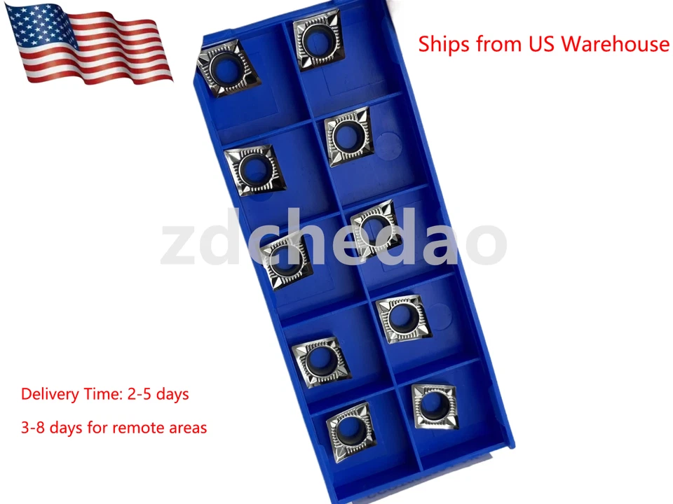 ZHOUZIMI 10pcs CCGT32.51-AK CCGT09T304-AK H01 Carbide Turning Insert for Aluminum CCGT09