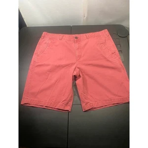 Urban Pipeline Mens 40 Red Casual Chino Shorts Cotton Blend Flat Front - Picture 1 of 6