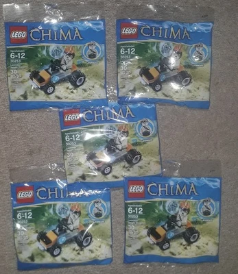 Lego set of 5x Legends of Chima 30253 Leonidas Jungle Dragster new polybag - Image 1 of 2