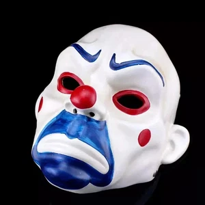 NEW Halloween Joker Clown Robber Resin Mask Head - Picture 1 of 5