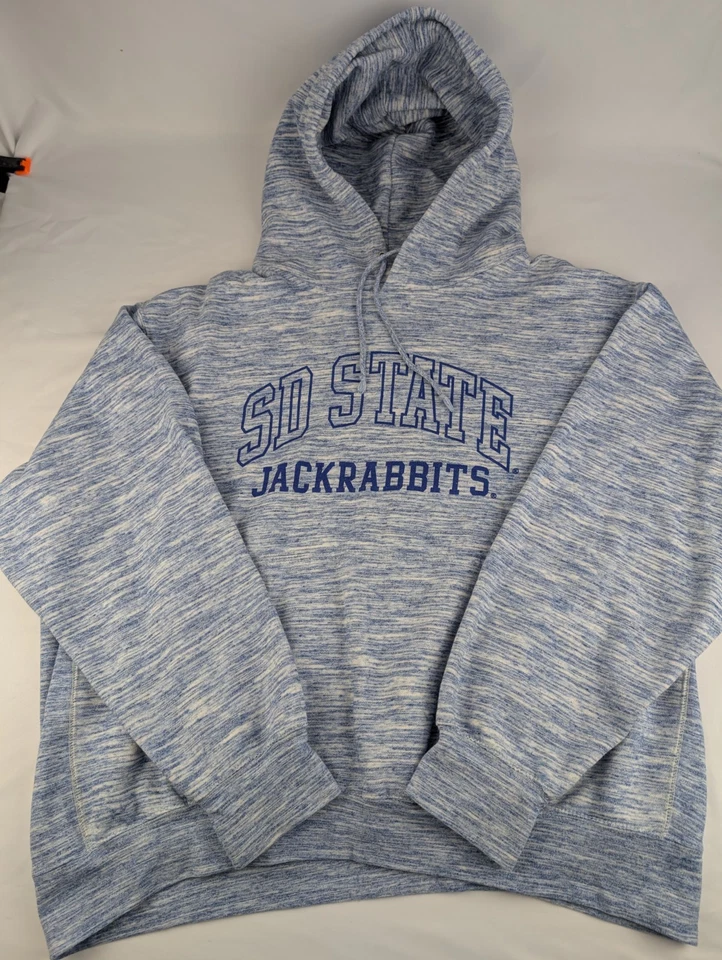 Men's XXL Pro Weave South Dakota State Jackrabbits SDSU Hooded Sweater Blue 2XL - Image 1 of 4