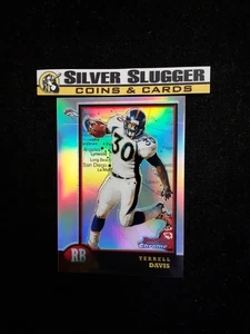 Terrell Davis Bowman 1998 cromo refractor interestatal California SB32MVP #50 DEN - Imagen 1 de 3
