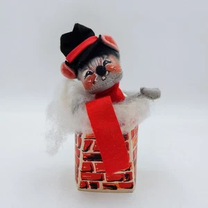 Annalee Puppe Filzmaus Bert Schornsteinfeger Ziegel Requisite Hut Vintage 1965 - Bild 1 von 11