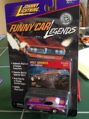 RARO 1973 JIM MURPHY "HOLY SMOKES" 1/64 NHRA COCHE DIVERTIDO JOHNNY LIGHTNING FUNDIDO A PRESIÓN Foto 1 de 2