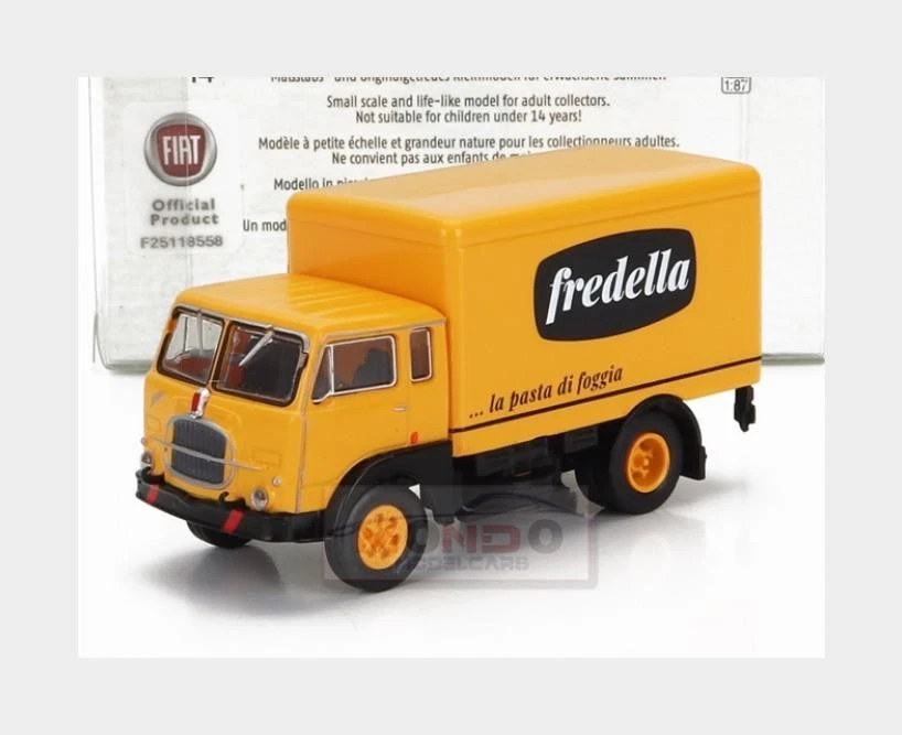 1 87 BREKINA PLAST Fiat 642 Truck Cassonato Pasta Fredella 2-Assi 1962 BRE58611