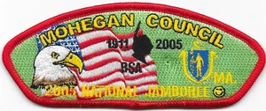 Mohegan Council Strip 2005 Jamboree Nacional Rojo CSP SAP Boy Scout of America PN - Imagen 1 de 1