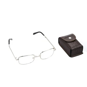 Portable Metal Foldable Reading Glasses Ultralight Eyewear With Random Case - Picture 1 of 23