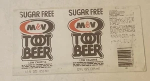 TOOT ROOT BEER 12 OZ CAN STICKER FROM THE 80 OR 90 SET OF 2 - Bild 1 von 1