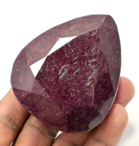 RARE 1575.00 Ct Natural HUGE Red Ruby Certified Museum Grade Pear Loose Gemstone - Picture 1 of 8